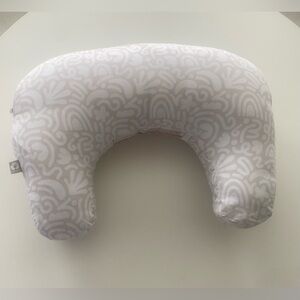 Boppy Nursing Pillow White Neutral Pattern Baby Support New